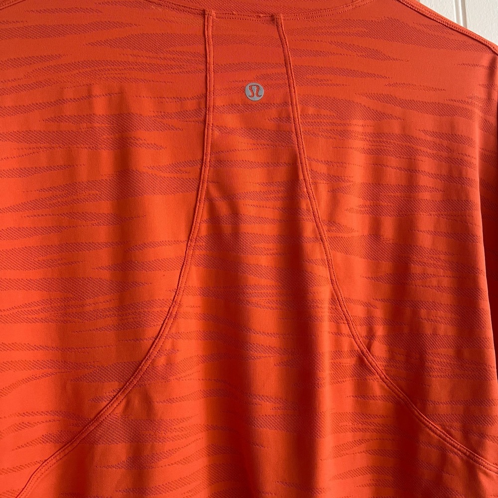 lululemon athletica Cropped Long Sleeve Tee in Bright Orange - Picture 5 of 13